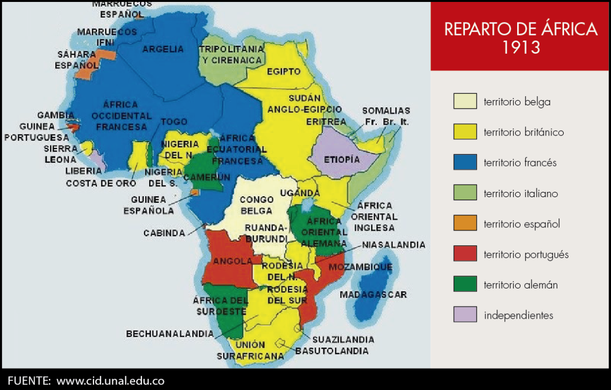 El Reparto De África 1913 9829