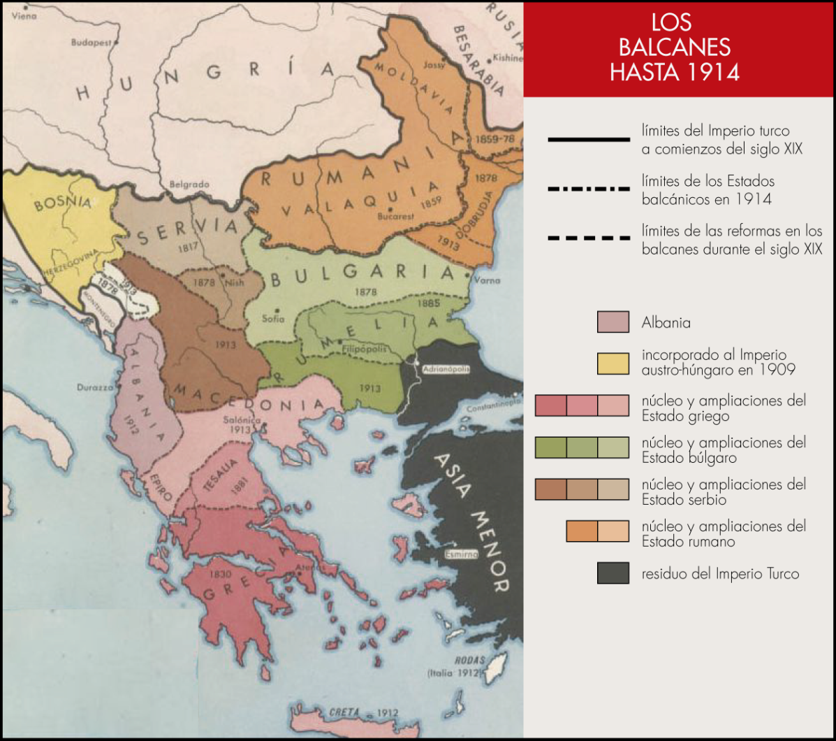 Los Balcanes hasta 1914