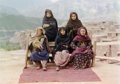 Grupo de mujeres en Dagestan, 1910