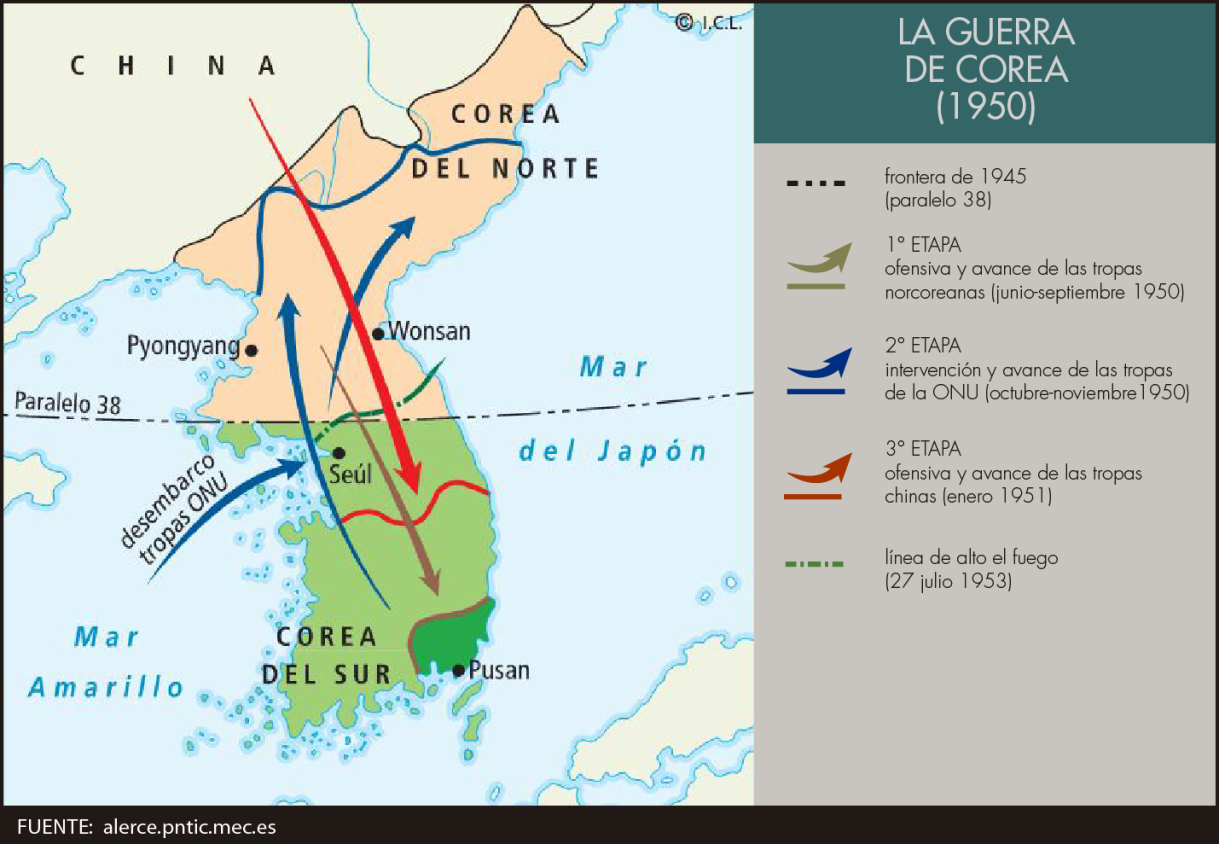 Guerra En Corea La Rivalidad Entre La Urss Y Eeuu